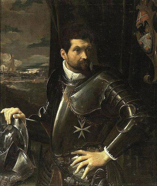 Lodovico Carracci Portrait of Carlo Alberto Rati Opizzoni in Armour oil painting image